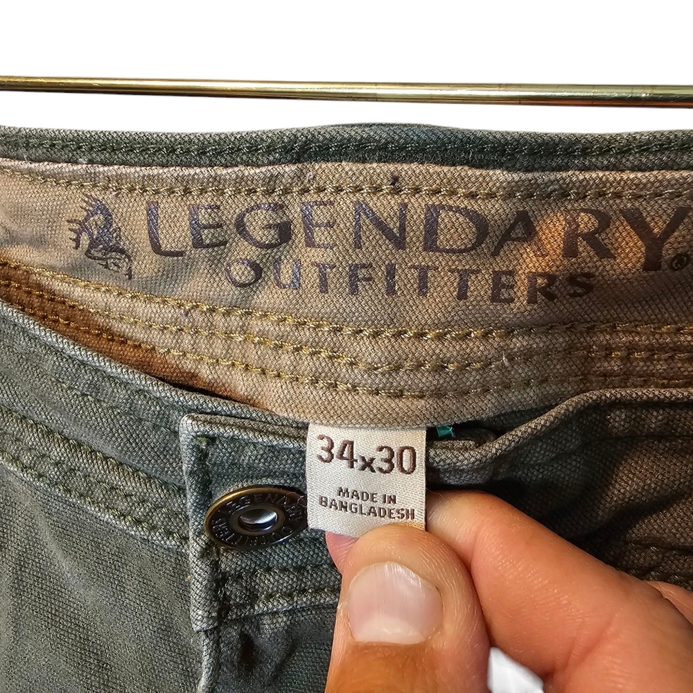 Legendary Whitetails Pants - Olive Canvas - Utility Cargo - Durable - Picture 5 of 7